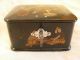 Antique French¨papier Mache Jewelery Box,  Japanese Pattern,  Around 1880 ' S Boxes photo 2
