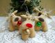 3 Primitive Folk Art Christmas Whimsy Reindeer Primitives photo 2