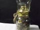 Mason Jar Oil Lamp And Wooden Bean Plague Primitives photo 2