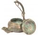 Antique Renaissance Bronze Oil Lamp Ca 1400 - 1600 Ad Primitives photo 8