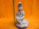 Kuanyin Buddhist Statues Colorful Antique Chinese Porcelain Ceramic Ancient Kwan-yin photo 9