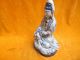 Kuanyin Buddhist Statues Colorful Antique Chinese Porcelain Ceramic Ancient Kwan-yin photo 5