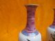 Bird And Flower Vases Pair Galze Colorful Antique Chinese Porcelain Ceramic Anc Vases photo 6