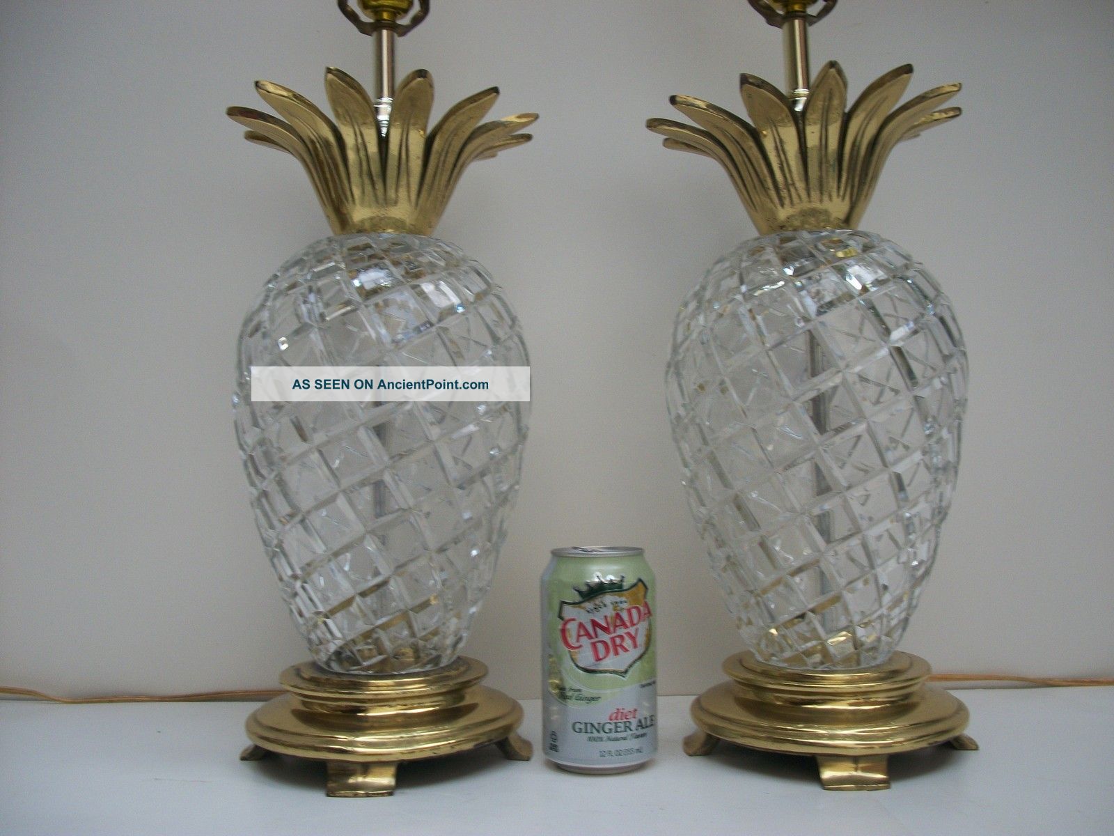 Vint Mid Century Modern Hollywood Regency Eames Era Pineapple Lamps Space Age Lamps photo