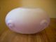 Art Deco Large Satin Lilac Shaded Oval Glass Vase Centre Piece Art Deco photo 4