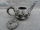 Chinese Bronze Teapot Lotus Shape Frog Lid Old Exquisite Unique 17 Teapots photo 2