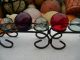 Wrought Iron Metal Glass Float Ball Buoy Holder Holds 12 Floats Fishing Nets & Floats photo 2