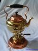 Rare Antique Victorian Era Patent Date Jan 12 1892 Complete Tea Pot Brass Copper Victorian photo 1