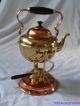 Rare Antique Victorian Era Patent Date Jan 12 1892 Complete Tea Pot Brass Copper Victorian photo 3