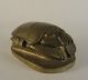 Antique Egyptian Revival Grand Tour Bronze Scarab Box / Paperweight Metalware photo 1