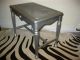Vintage Metallic Silver Cane Bench French Provincial Stool Hollywood Glam Post-1950 photo 2