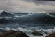 19thc Antique Andrew Millrose O/c Seascape Oil Painting Of Ocean Waves Nr Other photo 3