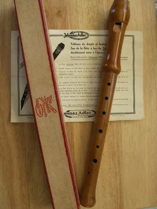 Johannes Adler Hand Crafted Flute - Made & Printed In Germany photo