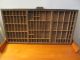 Vintage Antique Hamilton Printers Wood Drawer Tray - 89 Compartments Trays photo 2