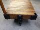 Vintage Industrial Railroad Lineberry Factory Cart - Refinished For Home Use 1900-1950 photo 3
