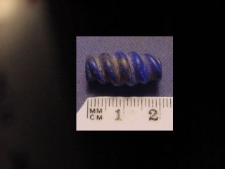 Roman Lapis Lazuli Spiral Bead Circa 100 - 400 A.  D. photo