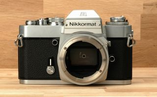 Nikon Nikkormat El Chrome Ca.  1973 Made In Japan photo