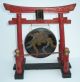 Rare Circa 1900 Small Japanese Shinto Firebird Phoenix Gong Other photo 3