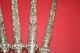 Set Of Four Hand Carved Silver Plated Over Copper Serving Pieces Large Spoons Mixed Lots photo 6
