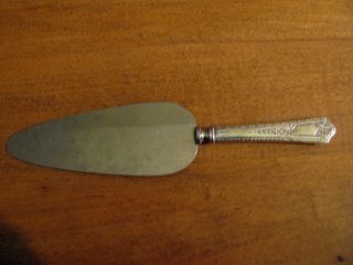 Antique Sterling Silver And Stainless Cake Server.  Handle Is Sterling photo