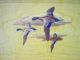 Hasko Vintage Lithographed Wood Tray Flying Ducks Motif (vg) Haskelite Mfg Corp Trays photo 1