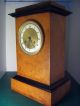 19 Th Antique French Clock Burr Elm Mantle Circa 1830 Clocks photo 5
