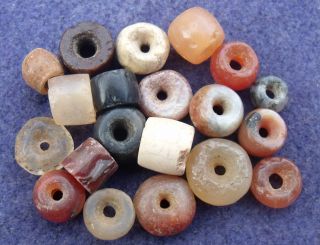 20 Sahara Neolithic Beads photo