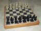 Chess Game Set Soap Stone & Wood 12 