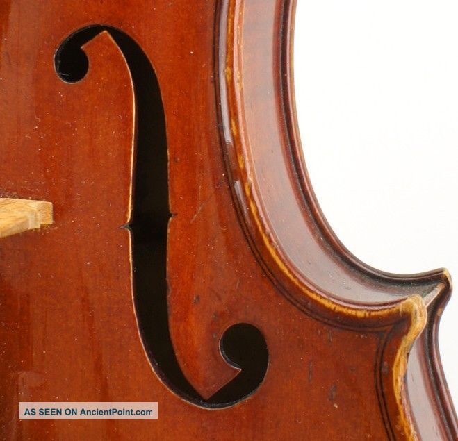 Fine Antique American ' Boston School ' Violin By Calvin Baker 1887 String photo