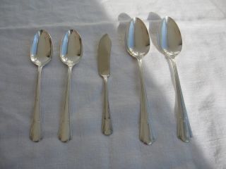 Lady Betty International Silver Serving Teaspoon Soup Spoons Butter Knife Set photo