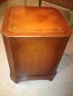Antique Leather Inlaid Top 6 Front Drawer Wooden Cabinet Wow 1900-1950 photo 5