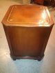Antique Leather Inlaid Top 6 Front Drawer Wooden Cabinet Wow 1900-1950 photo 6