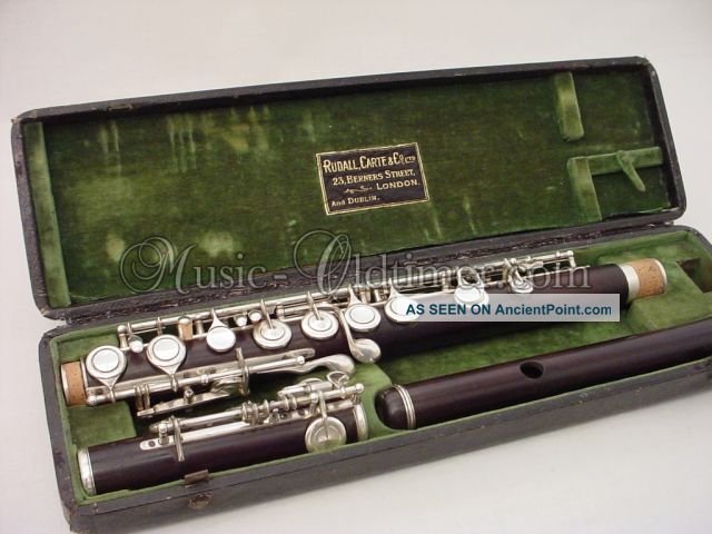 Excellent Rudall Carte Wooden Flute,  Boehm / Radcliff - System Music - Oldtimer Wind photo
