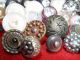 88 Buttons Lots Vintage Rhinestone New Glass Antique Czech Picture Victorian Buttons photo 9