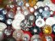 88 Buttons Lots Vintage Rhinestone New Glass Antique Czech Picture Victorian Buttons photo 11