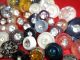 88 Buttons Lots Vintage Rhinestone New Glass Antique Czech Picture Victorian Buttons photo 7