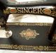 Serviced Antique 1917 Singer 66 - 1 Red Eye Treadle Sewing Machine Works Sewing Machines photo 2