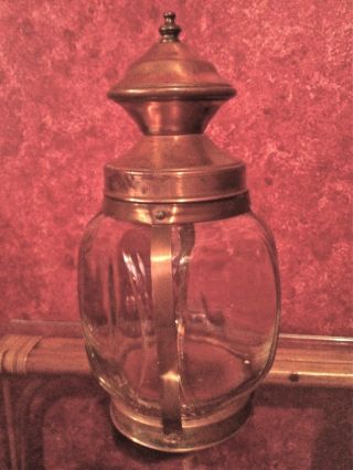 Copper And Glass Lantern photo