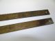 Two Antique Old Metal Brass Weight Scale Rulers Measuring Tools Bars Parts Nr Scales photo 10