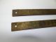 Two Antique Old Metal Brass Weight Scale Rulers Measuring Tools Bars Parts Nr Scales photo 5