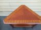 50949 Ethan Allen Banded Mahogany Corner Lamp Table Stand Post-1950 photo 1