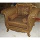 Gorgeous&elegant Brantley Chenille Damask Carved Sofa,  94  Long. Post-1950 photo 1