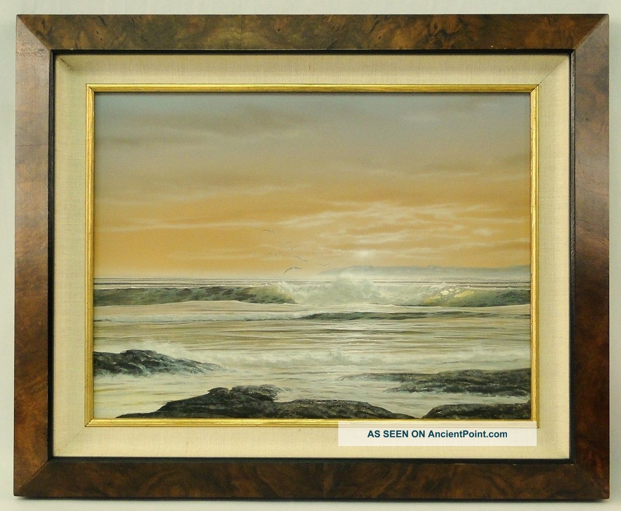 Frank Magsino American Impressionist Illuminated Nautical Seascape Painting Other photo