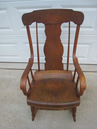 Gorgeous 19th Century Wood Rocking Chair photo
