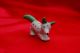 Antique Porcelain Dog Germany Red Dot Whimsical Terrier W Blue Eyes Green Ears Figurines photo 2