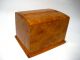 1967 Burlwood Mechanical Wood Cigarette Box Russia Boxes photo 1