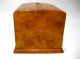 1967 Burlwood Mechanical Wood Cigarette Box Russia Boxes photo 2
