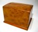 1967 Burlwood Mechanical Wood Cigarette Box Russia Boxes photo 3