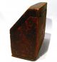 Antique Large Embossed Leather Letter Box Caddy Europe Boxes photo 2