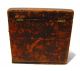 Antique Large Embossed Leather Letter Box Caddy Europe Boxes photo 3